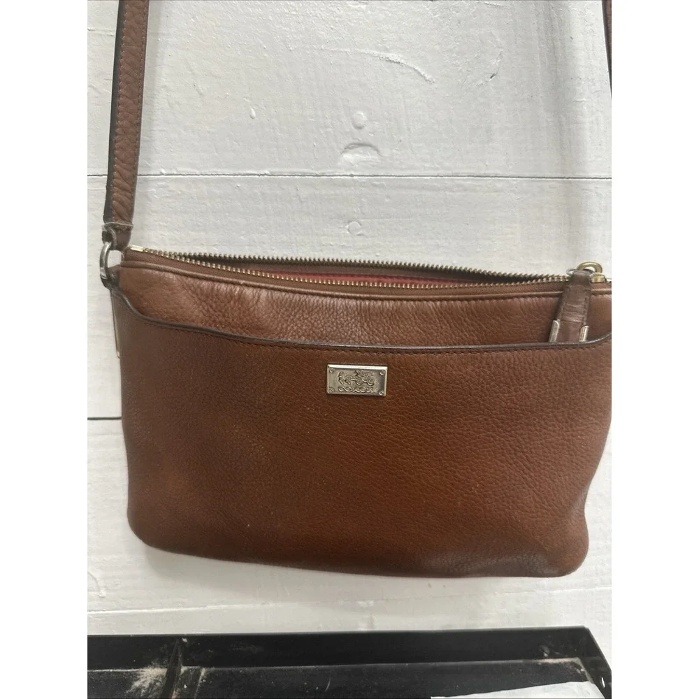 COACH MADISON BROWN LEATHER EAST WEST SWINGPACK‎ BAG